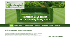 Desktop Screenshot of pauldunnelandscaping.com