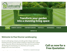 Tablet Screenshot of pauldunnelandscaping.com
